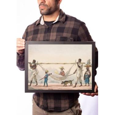 Imagem de Quadro Arte Debret Regresso De Um Proprietario Escravidão - Fanarte