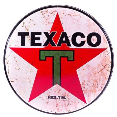 Imagem de Luminoso de Parede Texaco Envelhecido Posto Retrô Vintage Bar,garagem, Churrasqueira, Espaço Gourmet