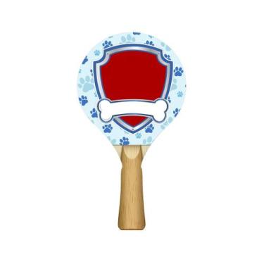 Imagem de Raquete para Tênis de Mesa 24,5x13,5 Kit 10un Mdf Madeira Adesivado - 