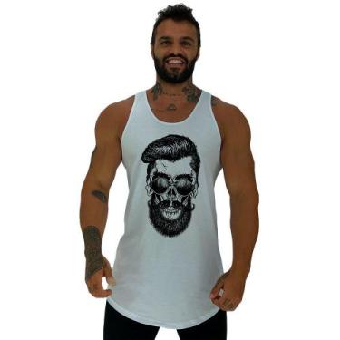 Imagem de Regata Longline Estampada Masculina MXD Conceito Caveira de Óculos Esc