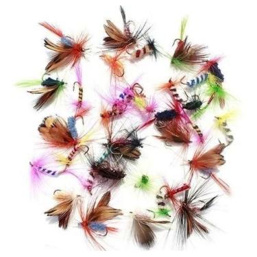 Imagem de Kit 12 Iscas Artificiais Mosca Pesca Fly Tilapia Trutas - cmik