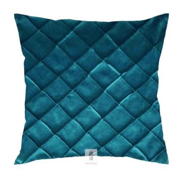 Imagem de Capa de Almofada Cantone com zíper oculto 43x43cm - Jolitex, VERDE ESC