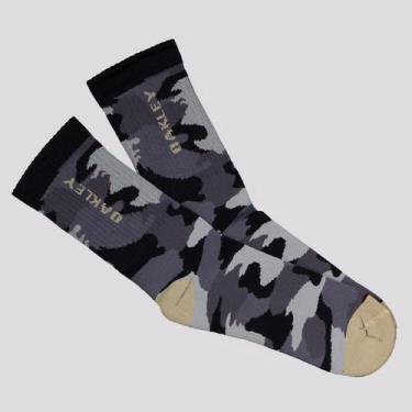 Imagem de Meia Oakley Camo Crew Preta, 34-38