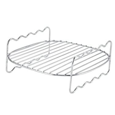 Imagem de Bandeja de Cozimento de Camada Dupla de Substituição de Aço Inoxidável Air Fryer Rack para Churrasco para Forno Torrador de Churrasco Ao Ar Livre
