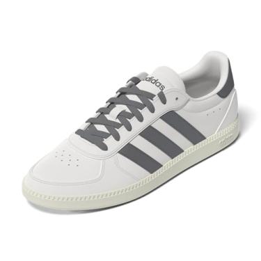 Imagem de adidas Tênis feminino Breaknet Sleek, Branco/ferro metálico/cinza, 39