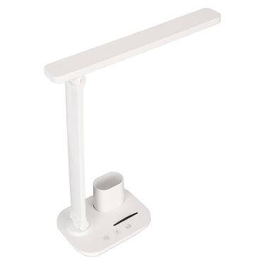Imagem de Lâmpada de Mesa LED, ângulo de Iluminação Suave, Controle de Toque Ajustável, Proteção para Os Olhos, 5W, 3 Cores, Luz de Mesa LED para Leitura (Branco)