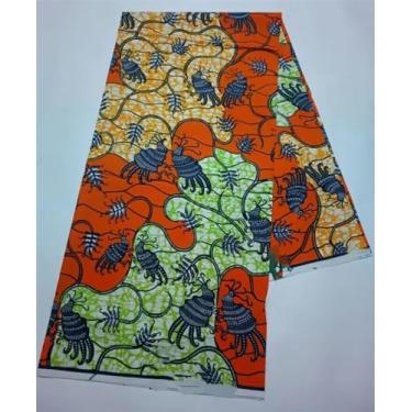 Imagem de Tecido Africano Cera Real Estampa Dourada Soft Pagne Ankara Material de Algodão Prata Nigeriana Gana para Festa de Casamento Vestido para Costurar (conforme imagem-40)