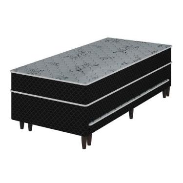 Imagem de Cama Box Solteiro De Molas Com Cama Auxiliar Sibéria Umaflex 188cm x 8