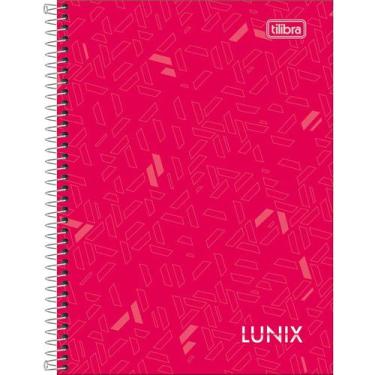 Imagem de Kit c/4 Cadernos Espiral Capa Dura 1/4 Lunix 80 Fls Tilibra - Sortidas