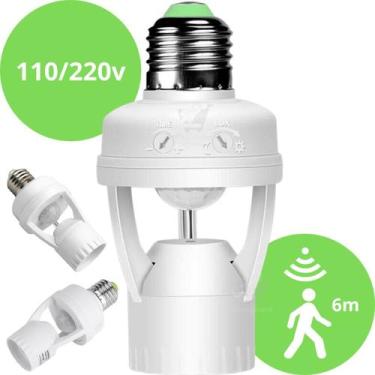 Imagem de Economize Energia com o Sensor de Presença Soquete Lâmpada Bocal E27 -