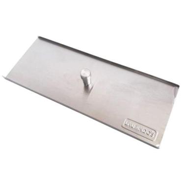 Imagem de Tampa Inox Para Fogão a Lenha 34,5x18cm Kit Churrasqueira - INOX LAURI