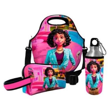 Imagem de Kit Escolar Infantil Lancheira Térmica + Necessaire Plus + Squeeze de Alumínio – ISOPRENE – Me-Unissex