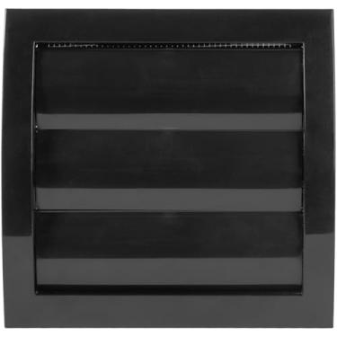 Imagem de Vent Systems Tampa de saída de ar preta de 10 cm, saídas de secador e tubo de ventilação de exaustão de banheiro, tampa de ventilação de abertura de secadora externa com veneziana, evita insetos,