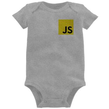 Imagem de Body Bebê JavaScript - Foca na Moda, Cinza, G