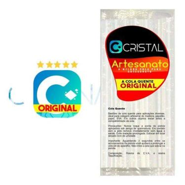 Imagem de Pacote Bastão de Cola Quente Fina 500g - Cristal Artesanato - Rendicol