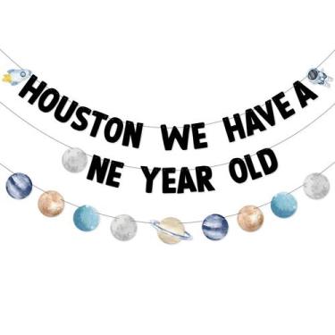 Imagem de Banner de Festa Bessmoso - Espaço Sideral - Primeiro Aniversário em Ho