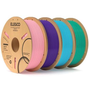 Imagem de Filamento PLA ELEGOO 1,75mm - 4kg com Acessórios para Impressora 3D