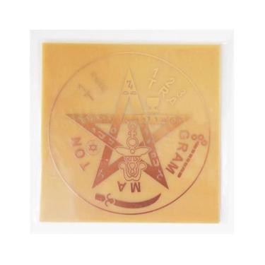 Imagem de Placa Grafico Tetragrammaton M 7x7cm - Radionica Radiestesia - Dhonell