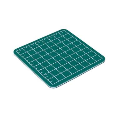 Imagem de Huron Tapete de corte autorreparável de precisão para artesanato, hobbies, costura e scrapbooking - Tábua de corte rotativa dupla face para projetos de modelagem de acolchoados - 8,5 x 8,5 mini