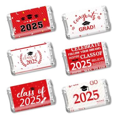 Imagem de Adesivo de etiqueta para decoração de formatura 2025, 240 peças, parabéns, mini barra de doces, material para festa de formatura, faculdade, ensino médio, enfermagem, graduação, celebração, doces não