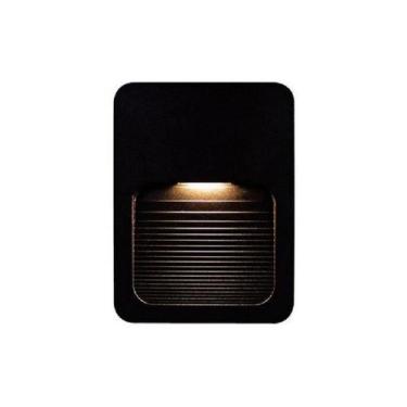 Imagem de BALIZADOR ARANDELA  LED 2W 3000K  12x12cm PRETO - LUMINATTI