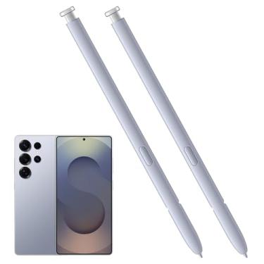 Imagem de Pacote com 2 canetas de substituição para Galaxy S25 Ultra S para Galaxy S25 Ultra Stylus, caneta de substituição S25 Ultra para Galaxy S25 Ultra 5G 17.5 cm todas as versões S Pen (prata clara)