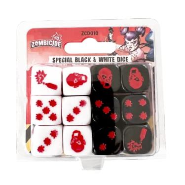 Imagem de Zombicide 2nd Edition: Special Black and White Dice| Zombie Game | Cooperative Miniatures Board Game | Ages 14+ | for 1 to 6 Players | Average Playtime 60 Minutes | Made by CMON