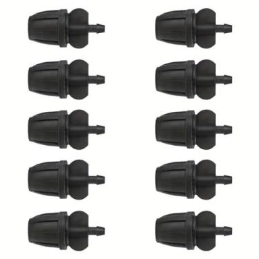 Imagem de 10 peças, adaptador farpado de tubo de irrigação por gotejamento de 5/40.6 cm a 1/10.2 cm, conector de mangueira de jardim, acessórios de irrigação por gotejamento, acoplamento redutor de plástico de