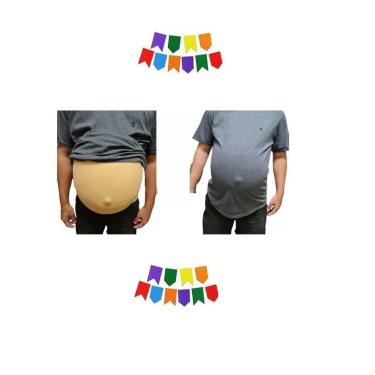 Imagem de Fantasia Barriga falsa Realista Festa Junina Caipira -1 un