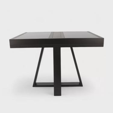 Imagem de Mesa de Jantar Afrodite Extensível 148cm Tampo de Vidro