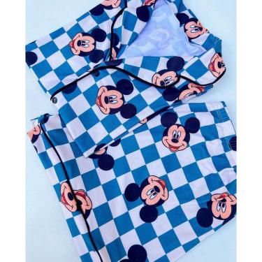Imagem de Pijama Americano Premium Personagens Mickey Quadriculado