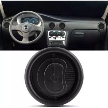 Imagem de Difusor de ar celta prisma 2001 a 2006 central lateral preto com suporte DF608