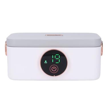 Imagem de 60W Aquecida Elétrica Lancheira, 1L Aço Inoxidável Portátil Sem Fio Food Heater Lunch Warmer, 16000mah Recarregável Self Heating Lunch Box para Office Trabalho School Travel