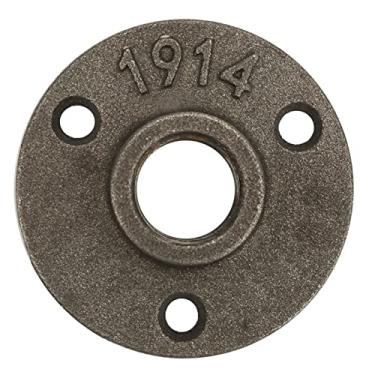 Imagem de Liga de Alumínio/flange de Ferro Fundido Base 10pcs Decoração de Tubo de Rosca de 1/2 Polegada, DN15, Tipo Transversal, 3 Orifícios, Especificação Britânica, Adequada para Todos Os Tubos, Vestíveis