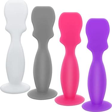 Imagem de KHTD Espátula Aplicadora De Creme Para Fraldas Bebê, Pacote Com 4 Espátulas Silicone Macio Pasta Bumbum, Mini Escova Assaduras (Pequena)