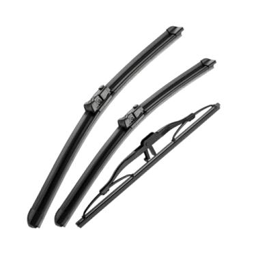 Imagem de Kit com 3 Palhetas Limpador para-brisa Dianteiras e Traseira para,Palheta do Limpador de Para-brisa Premium para Todas as Estações para Chevrolet Trax Tracker 2012-2022,Borracha Natural Top Lock