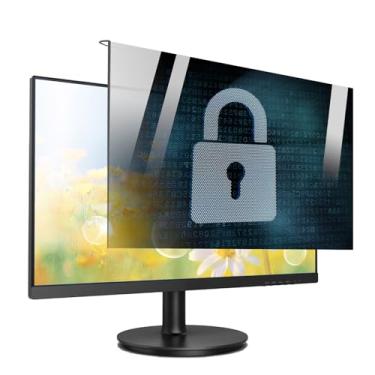 Imagem de HXLXWUSC Protetor de tela de privacidade para monitor de computador, filtro de tela de privacidade suspenso, protetor de tela antiluz azul, 18-32 polegadas, para escritório (23/24 polegadas 540 x 340