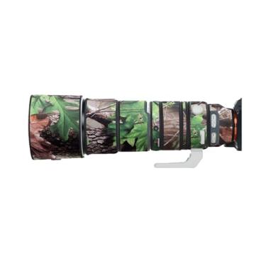 Imagem de Capa de lente para Sony FE 200-600 mm G OSS camuflagem capa de proteção de lente de câmera (cor #camuflagem folha verde - à prova d'água) capa de chuva