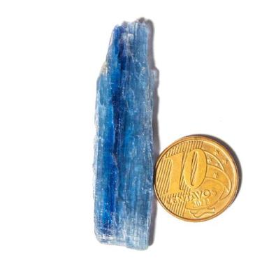 Imagem de 01 Cianita Azul Lamina Bruto Pedra Natural 80 a 100mm Tipo B - Cristai
