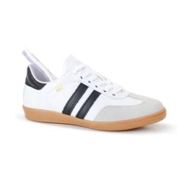 Imagem de Tênis Feminino Marina Mello Emma 12154 Couro e Camurça, Branco, 35