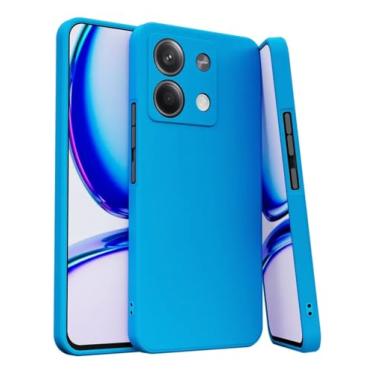 Imagem de Capa Capinha PREMIUM Compatível Motorola Moto Edge 60 e Edge 60 Fusion Silicone Macio Interior Veludo - Proteção De Câmera (Azul Celeste)