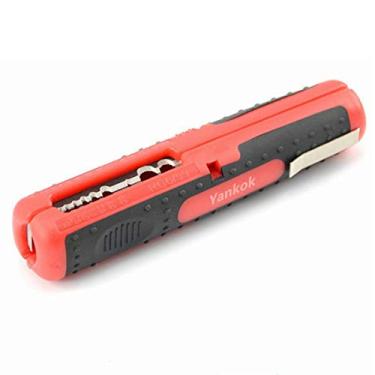 Imagem de Yankok [cabo de tiras universais] tudo em um para 10 – 20 AWG fio de calibre RG6 RG59 cabo de dados de áudio coaxial de 0,5 – 6,0 mm corte e fita de fiação 4,92 x 0,98 pol. YKCS001