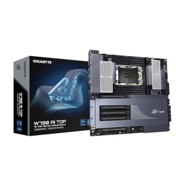 Imagem de GIGABYTE Placa mãe do processador W790 AI TOP Intel Xeon W (LGA4677), E-ATX, DDR5, 6X M.2, PCIe 5.0, Thunderbolt 4, WIFI7, LAN 10GbE, EZ-Latch