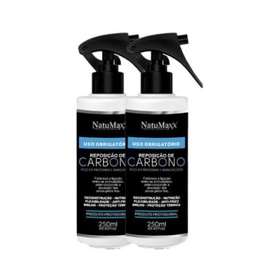 Imagem de Kit 2 Leave in Uso Obrigatório Carbono NatuMaxx 250ml