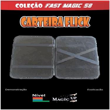 Imagem de Carteira Flick Luxo Magic Up Preta