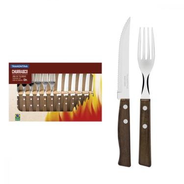 Imagem de Jogo de Talheres para Churrasco Tramontina Aço Inox 12 Peças