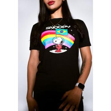 Imagem de Camiseta Snoop Brasil Feminina Camisa Estampada Desenho - Glev.Conceit
