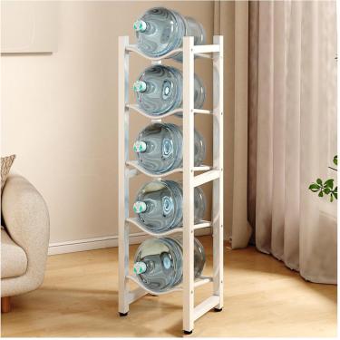 Imagem de Porto de garrafas de água com jarro de água 5 galões, dispensador de água pesada, rack de jarro de água de água para serviço de água pesada, organização de cozinha de prateleira de armazenam