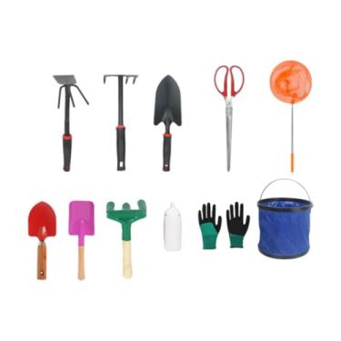 Imagem de Amagogo Brinquedos de praia para escavação ao ar livre, caixa de areia, garfo de brinquedo resistente, ferramentas de jardim, verão, balde de areia para