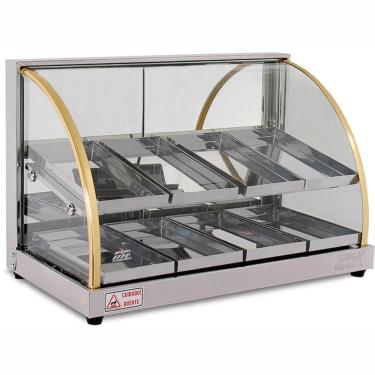 Imagem de Estufa Salgados Quente Dupla 8 Bandejas Com Termostato Inox Tita